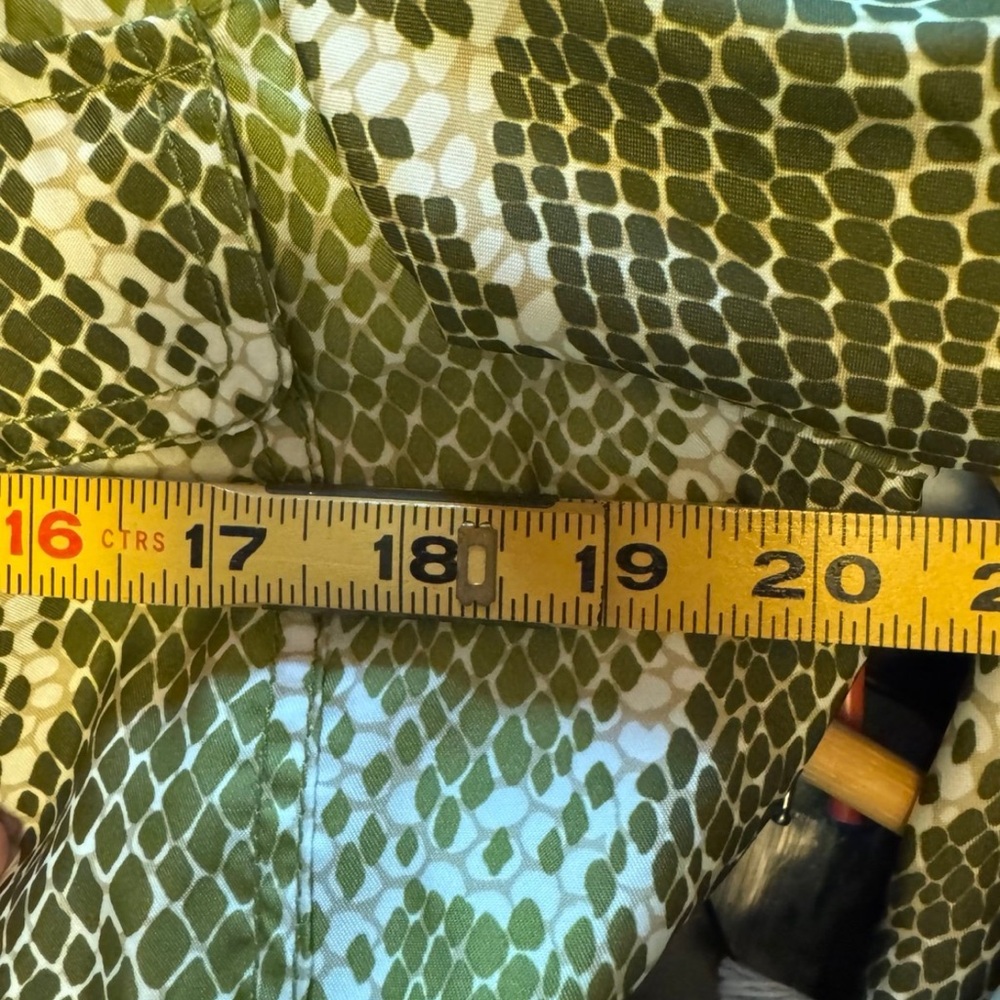 Jones New York Olive Green Snake Print Utility Jacket - Picture 4 of 5